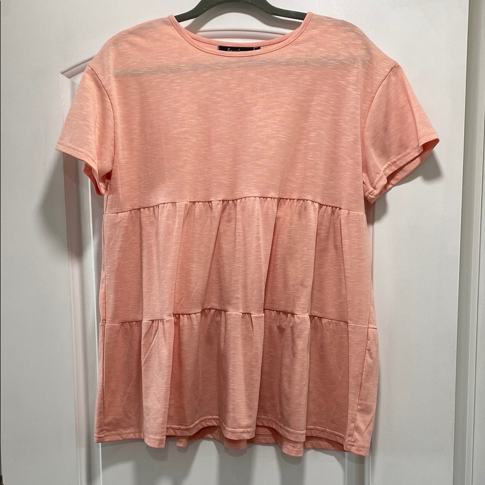 Peach Tiered T-Shirt